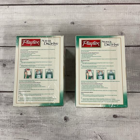 Playtex Baby Nurser Drop In Liners 4 Oz Lot Of 2 80 Liners Per Box BPA Free NEW - Picture 2 of 6